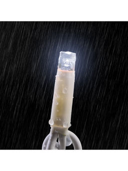 Гирлянда «Занавес» 2×6 м, IP65, УМС, белая нить каучук, 1000 LED, свечение белое, 220 В