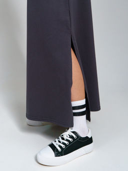 970 Платье-мантия "Серый"