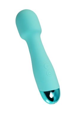 Вибратор Штучки-Дрючки Дрючка-удовольствие, силикон, голубой, 18,5 см  фото 2