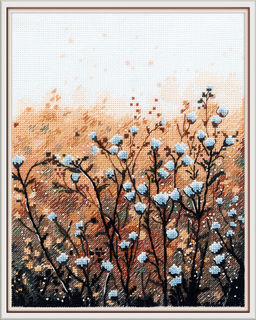 Набор для вышивания PANNA PS-7501 Поле на рассвете 15.5 х 20.5 см