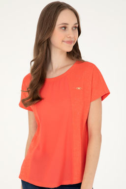 Женская футболка с цветком граната Неожиданная скидка в корзине - U.s. polo assn фото 3