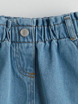 Beli Lastikli K?z ?ocuk Jean Etek