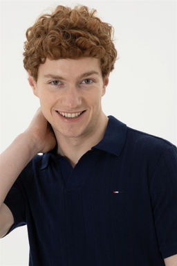 Мужская темно-синяя футболка - U.s. polo assn фото 2