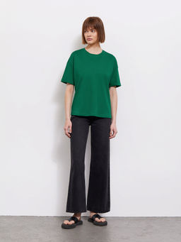 ЕМКА / Трикотажная футболка со спущенным плечом - Emka фото 3