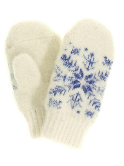 Варежки детские круговые "Снежинка" 0314-1