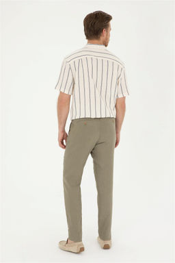 Мужские брюки цвета хаки из плотной ткани Неожиданная скидка в корзине - U.s. polo assn фото 4