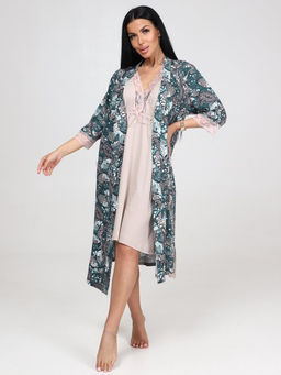 96 ЖЕНСКИЙ КОМПЛЕКТ ДВОЙКА (Зелёный (огурцы))