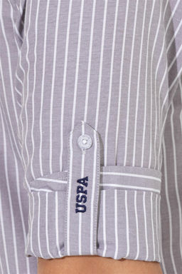 Мужская серая рубашка с длинным рукавом - U.s. polo assn фото 7
