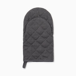 Варежка-прихватка Этель ECO light grey, 15х28 см, 100% лён, 245 г/м2  фото 4