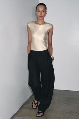 METALLIC T-SHIRT - Zara фото 7