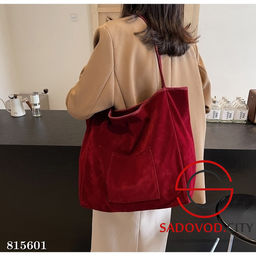 Большая вместительная замшевая кожаная сумка на одно плечо - Bruno фото 8