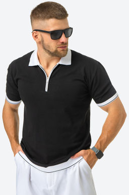 Мужская футболка-поло из вязаного трикотажа Happyfox