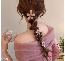 Резинки для волос с цветами 1 шт