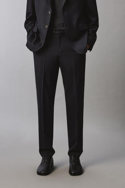 100% WOOL SUIT TROUSERS - Zara фото 21