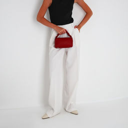 Сумка-багет на молнии, цвет красный - Simaland фото 10