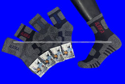 Цена за 10 пар. "АЛЯСКА" Термоноски спортивные внутри махра для мальчиков арт. А 58