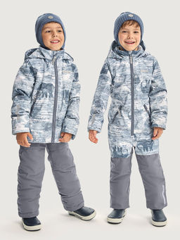 Костюм 7м1526 деним/серый