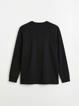 Bisiklet Yaka Uzun Kollu Erkek Ti??rt