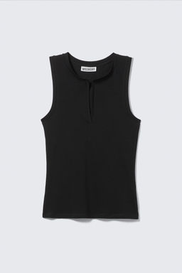 Top sin mangas con cuello en V - H&m фото 4