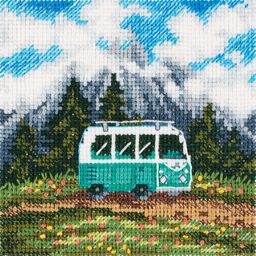 Klart набор для вышивания 8-512 Путешествие на колесах 10 х 10 см