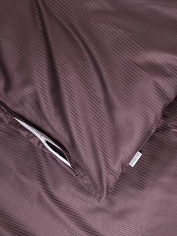 Пододеяльник сатин-страйп 145x210 пурпурный сатин - Denastia фото 4