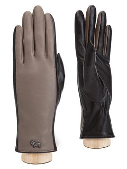 Перчатки жен п/ш LB-0641 d.brown/taupe
