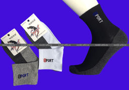 Цена за 10 пар. МИНИ носки мужские укороченные SPORT арт. MYD 01 41-47 (фактически 41-44) - Weiwei фото 3