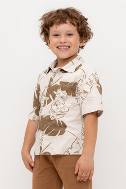 КР 302731/бежевый,тропики к556 рубашка для мал - Crockid фото 9