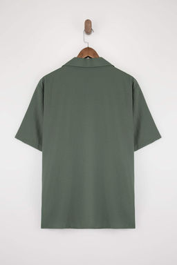 Haki Oversize Erkek Buyuk Beden Gomlek TMNSS26AX00001 - Trendyolmilla фото 3