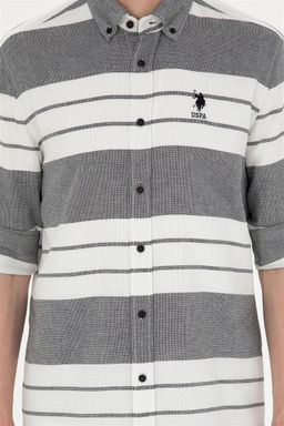 U. S. Polo Assn / Мужская темно-синяя рубашка с длинным рукавом - U.s. polo assn фото 6