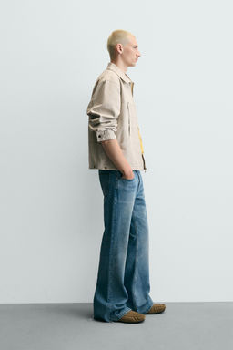 CAZADORA RELAXED FIT BOLSILLOS / Blanco roto - Zara фото 4