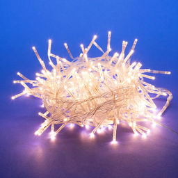 ULD-S0300-200/DTA WARM WHITE IP20 FIRECRACKER Гирлянда светодиодная с контроллером Фейерверк, 3м. 200 светодиодов. Теплый белый свет. Провод прозрачный. ТМ Uniel