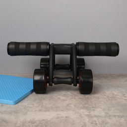 Ролик для пресса Woohooo Ab Roller I / 4 колеса /+ коврик для коленей / черный / уп20 - Галеонтрейд фото 3