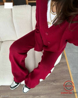 Вязанный костюм женский двойка