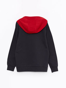 Kap??onlu Uzun Kollu Erkek ?ocuk Sweatshirt - Waikiki фото 2