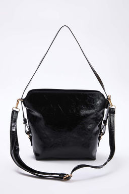 Siyah Dokulu Cift Sapl? Ayarlanabilir Kad?n Omuz Cantas? TAKSS26OC00034 - Trendyolmilla фото 3