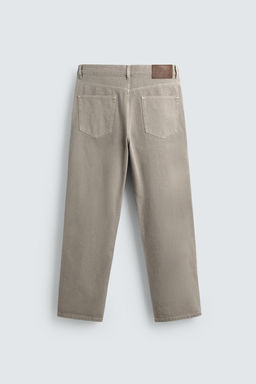 JEANS STRAIGHT FIT LAVADO / Beige claro - Zara фото 9
