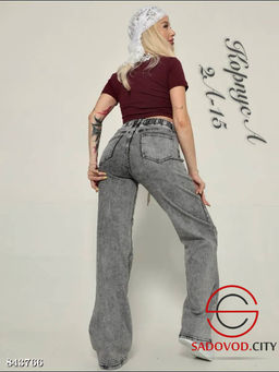 Джинсы с высокой посадкой