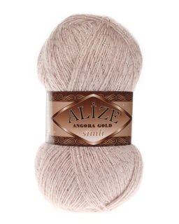 Ангора голд сим (Angora gold sim) пряжа Alize 20%шерсть 5%метанит 75%акрил 5х100г/500м фото 21
