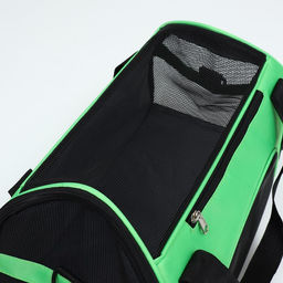 Сумка-переноска сетчатая, 48 х 26 х 31 см, зелёная - Пижон фото 11