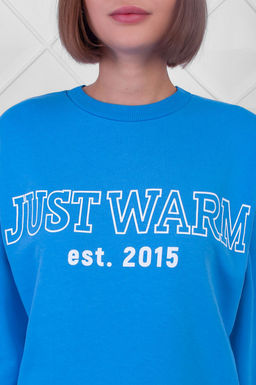 Арт.2524 Костюм с брюками женский 44-52 (5 шт) Цвет:верх-голубой,низ-голубой - Калинка фото 5