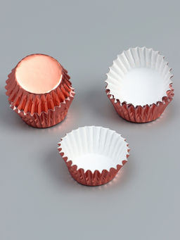 Цена за 300 шт. Форма для выпечки и упаковки конфет бумажная UPAK LAND, 3.5×2 см, одноразовая, розовое золото