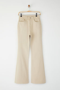 Bej Yuksek Bel Flare Jeans TWOSS25JE00281 - Trendyolmilla фото 5