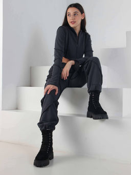 Ботинки EDART 329.21153 bl. черный замша/шерсть