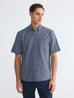 Regular Fit Ekose Poplin Erkek G?mlek