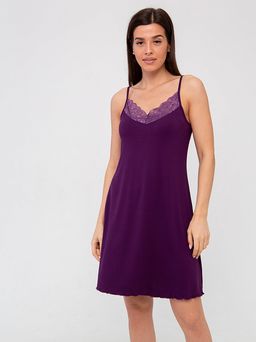 РАСПРОДАЖА Сорочка Совершенство_708/Баклажановый - Ihomelux фото 6