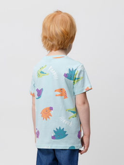 КР 302056/морозный шалфей,мир динозавров фуфайка (футболка) для мал