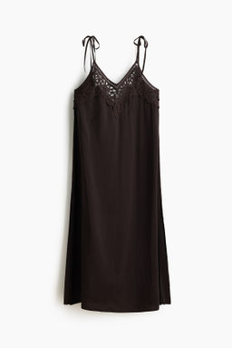 Vestido playero con tirantes de lazo