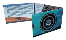 Альбом-планшет для монеты 25 рублей 2017 года Чемпионат мира по практической стрельбе из карабина