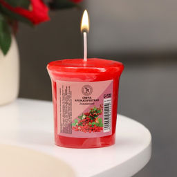Цена за 3 шт. Свеча ароматическая Sweet Strawberry, сладкая земляника, 5×4.5 см